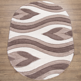 Ковер "Messi" (05494A_WHITE) Овал 2,0х4,0