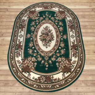 Ковер Лайла де Люкс 15361 10266 Овал 0,6х1,0