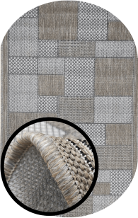 Ковер Веранда 54101_50511 Овал 1,0х2,0