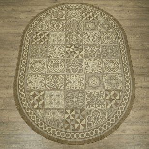 Ковер "Флурлюкс (Сизаль)" (51019_50122) Овал 1,0х2,0