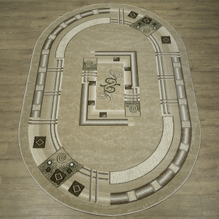 Ковер "Круиз" (22413_29766) Овал 1,0х2,0