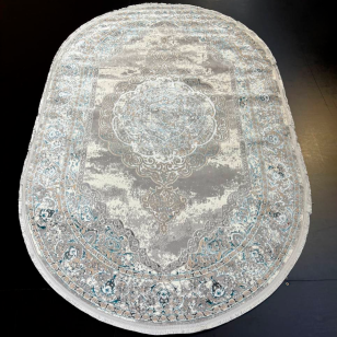 Ковер ELIZA T987ARZ GREY/GREY 2,5x3,5 Овал