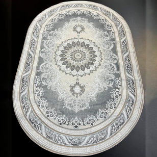 Ковер TRON T102A L.GRAY/L.GRAY 2,5х3,5 Овал