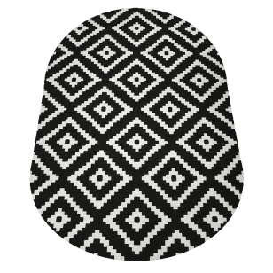 Ковер Лайла де Люкс (15767_10755) Овал 0,8х1,5