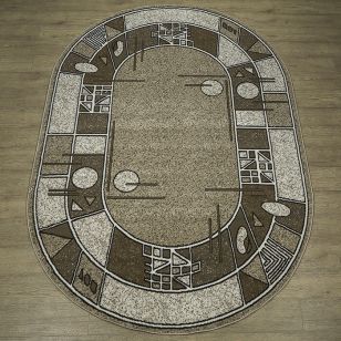 Ковер Лайла де Люкс (15804_10822) Овал 0,6х1,0