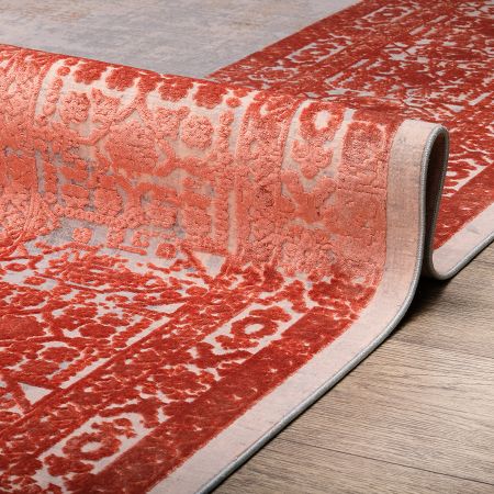 ковер art deco 3035a cream2orange_2