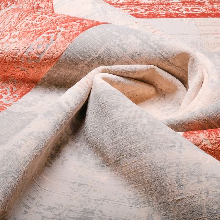 ковер art deco 3035a cream2orange_2