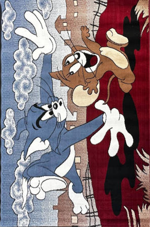 ковер oskar d775a dblue/red