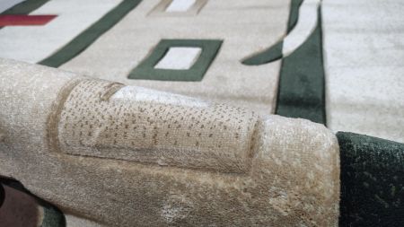 ковер imperial carving 1347 cream / d.green