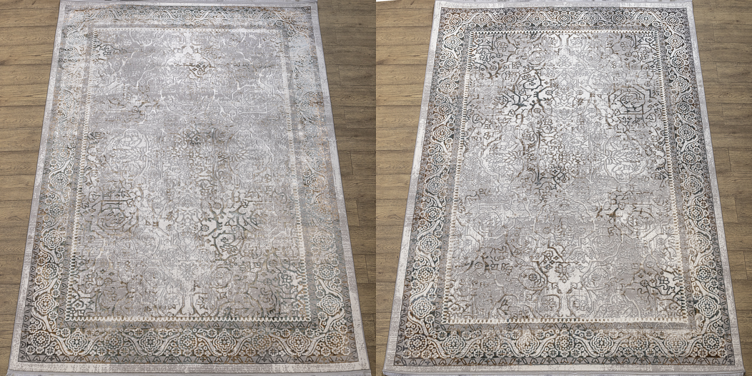 ковер ascona 4323a gri / gri