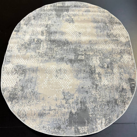 ковер flora f609a beyaz/gray