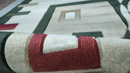 ковер imperial carving 1347 cream / d.green