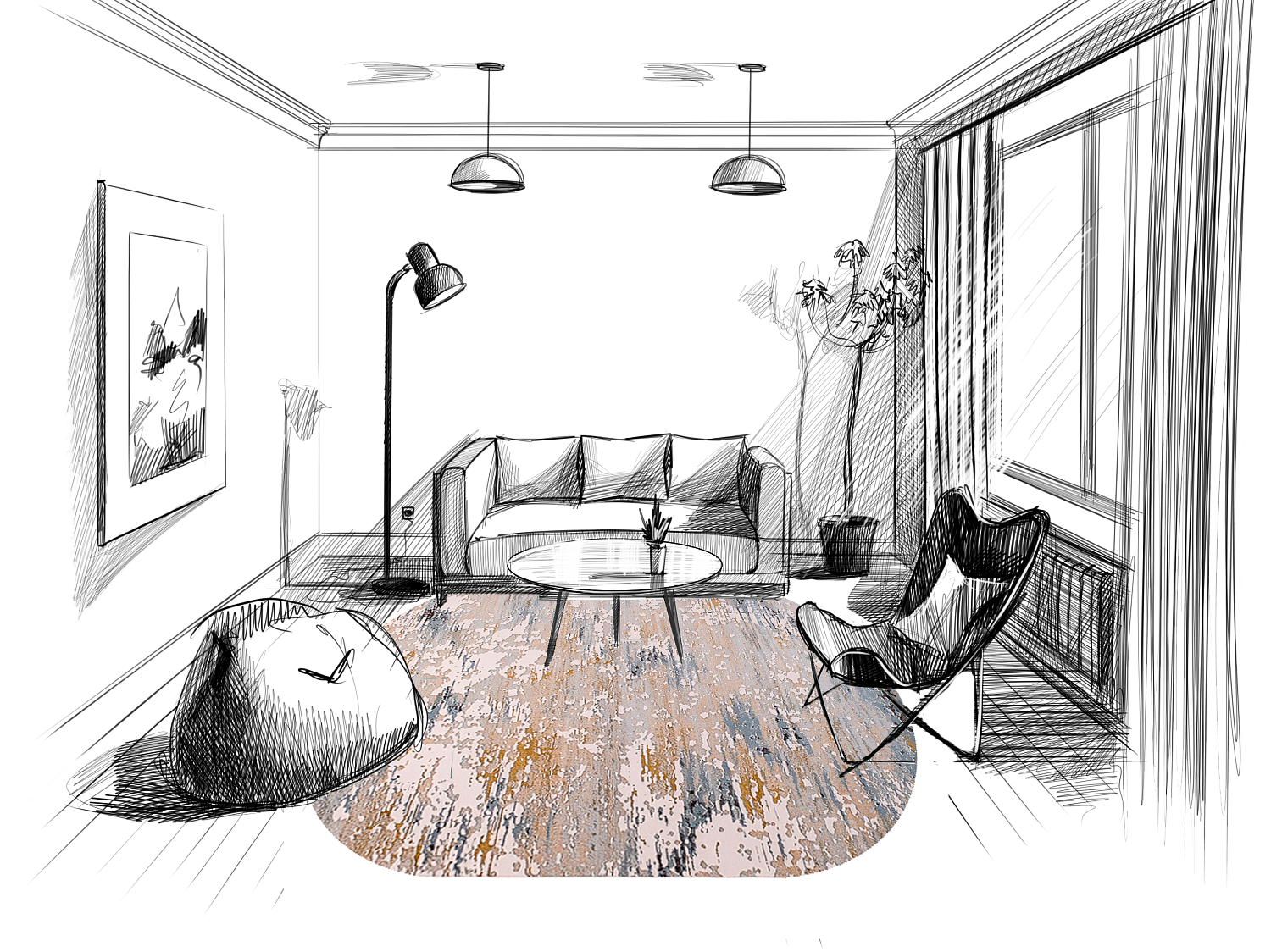 ковер каскад 25632 24346