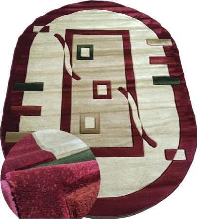 ковер imperial carving 1347 cream / red