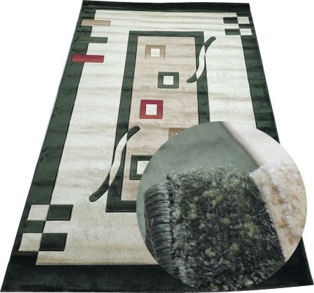 ковер imperial carving 1347 cream / d.green